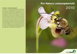 Pro Natura Leistungsbericht