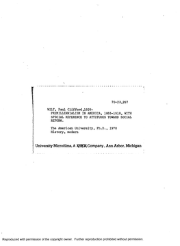 University Microfilms, a XEROX Company, Ann Arbor, Michigan