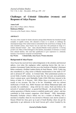 And Response of Atiya Fayzee