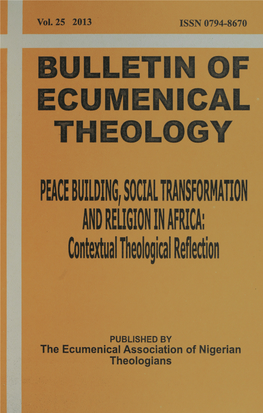 Contextual Theological Reflection