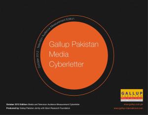 Gallup Pakistan Media Cyberletter
