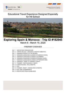 Exploring Spain & Morocco