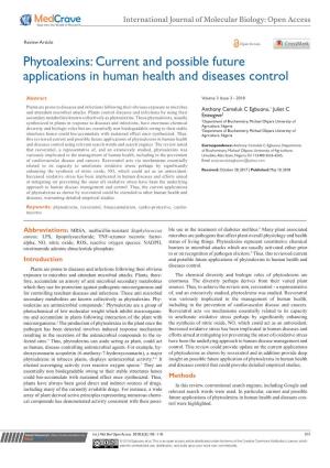 Phytoalexins: Current and Possible Future Applications in Human Health and Diseases Control