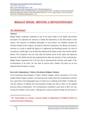 Bhagat Singh: Beyond a Revolutionary
