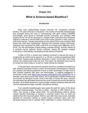 What Is Science-Based Bioethics?
