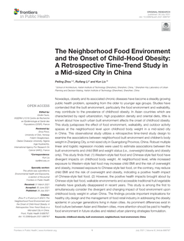 A Retrospective Time-Trend Study in a Mid-Sized City in China