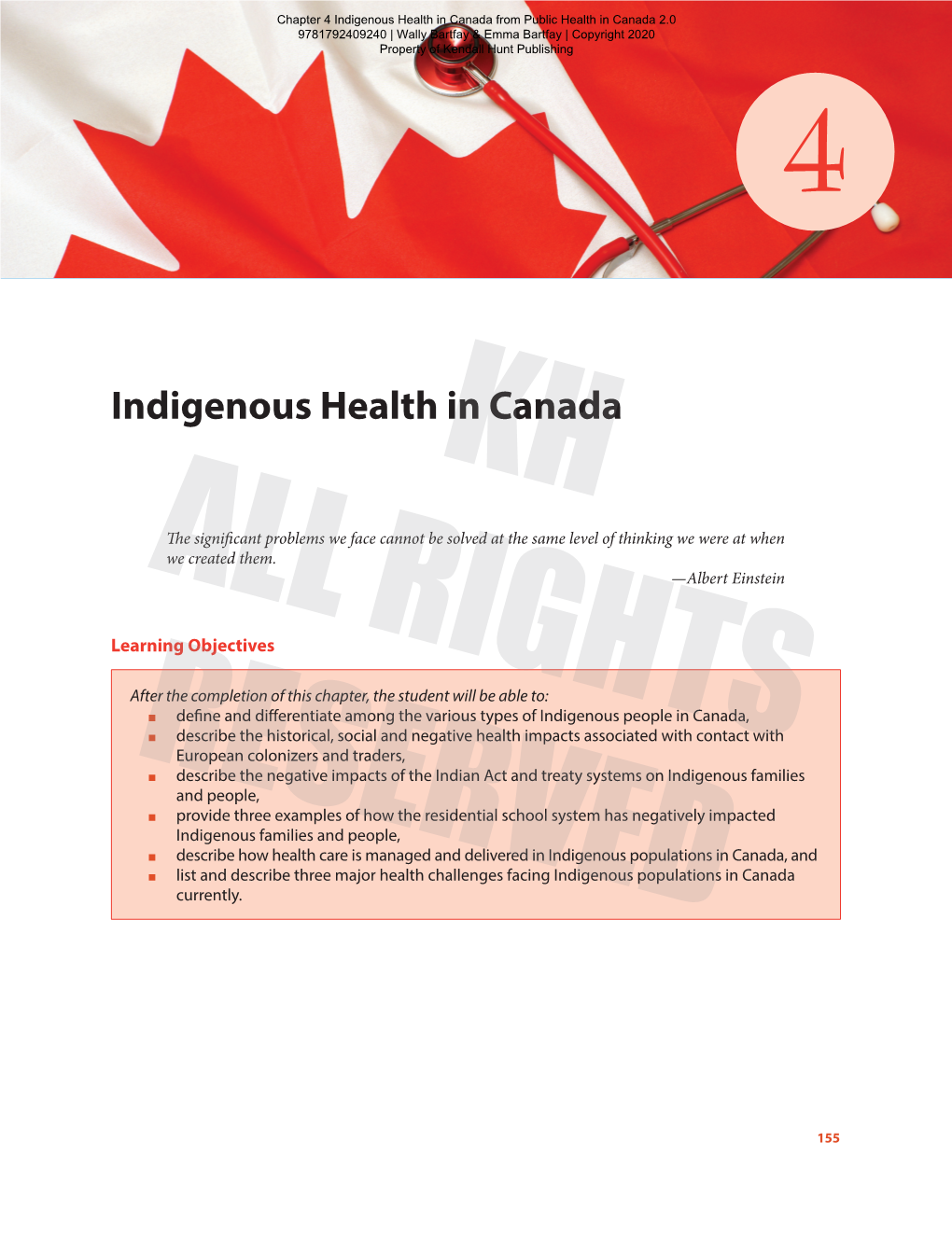 Chapter 4 Indigenous Health in Canada