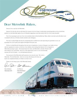 February 2006 Metrolink Matters