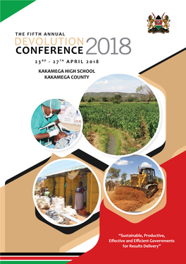 Devolution Conference 23Rd - 27Th April 2018 Kakamega High School Kakamega County