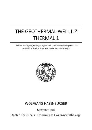 The Geothermal Well Ilz Thermal 1