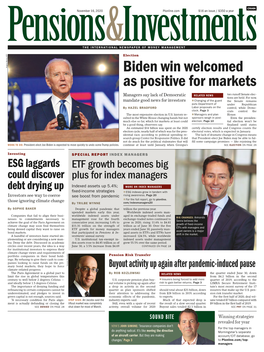 Biden Win Welcomed As Positive for Markets