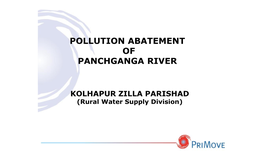 Pollution Abatement of Panchganga River