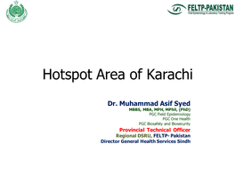 Hotspot Area of Karachi