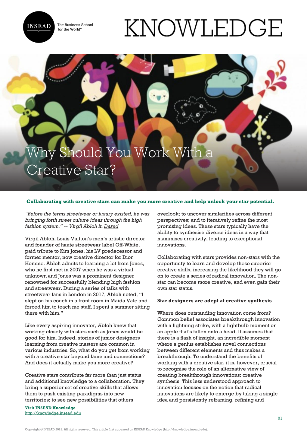 Why Should You Work with a Creative Star?
