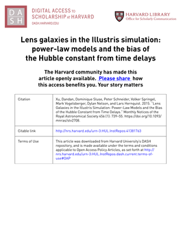 Lens Galaxies in the Illustris Simulation: Power-Law Models and the Bias of the Hubble Constant from Time Delays