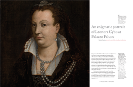An Enigmatic Portrait of Leonora Cybo at Palazzo Falson Roberta Cruciata Uncovers the Story of This Extraordinary Noblewoman