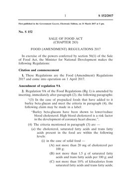Amendment) Regulations 2017