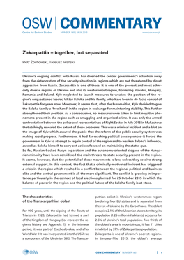 Zakarpattia-Together, but Separated