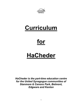 Curriculum for Hacheder