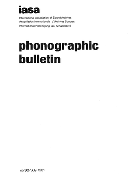 Phonographic Bulletin