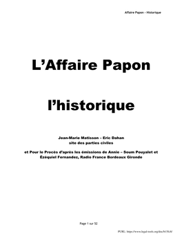 Le Procès Papon - Deuxième Partie,