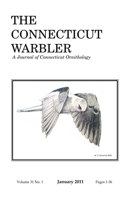 THE CONNECTICUT WARBLER a Journal of Connecticut Ornithology