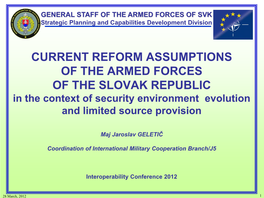 Force Development of the Austrian Armed Forces