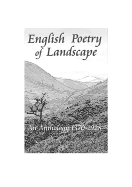 English Poetry of Landscape