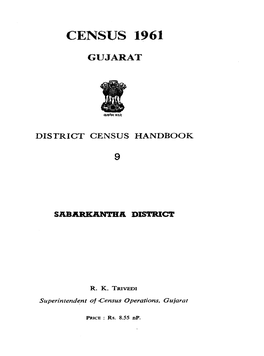 District Census Handbook, 9 Sabarkantha