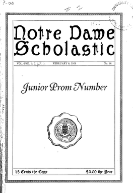 Notre Dame Scholastic, Vol. 62, No. 16