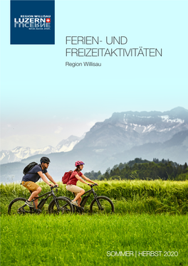 FERIEN- UND FREIZEITAKTIVITÄTEN Region Willisau