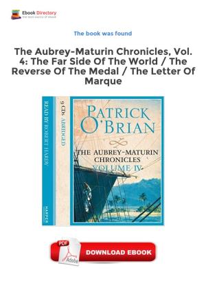 Ebook Free the Aubrey-Maturin Chronicles, Vol. 4: the Far Side Of