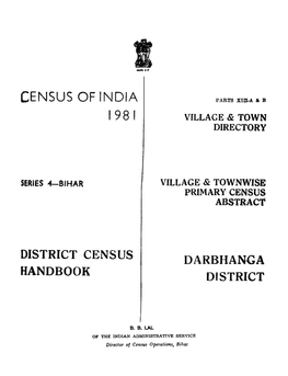Village & Townwise Primary Census Abstract, Series-4, Bihar