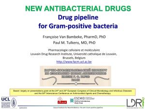 NEW ANTIBACTERIAL DRUGS Drug Pipeline for Gram-Positive Bacteria
