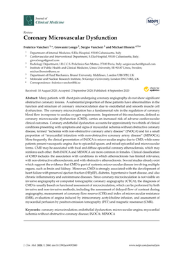 Coronary Microvascular Dysfunction