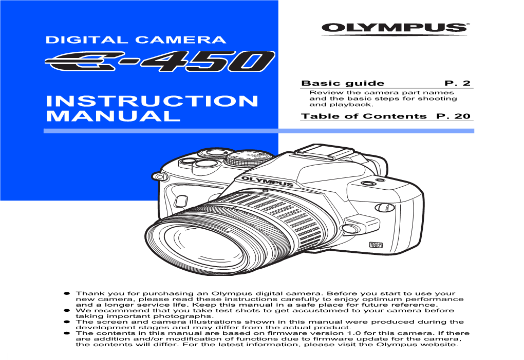 E-450 Instruction Manual