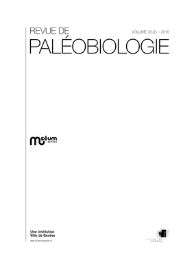 Paléobiologie