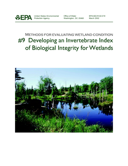 Developing an Invertebrate Index of Biological Integrity for Wetlands