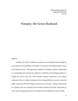 Pompey, the Great Husband