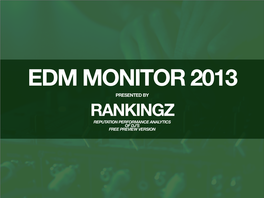 Rankingz EDM Monitor 2013