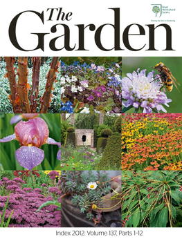 RHS the Garden 2012 Index Volume 137, Parts 1-12
