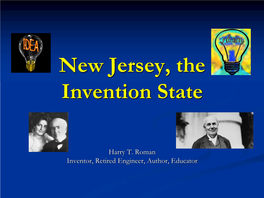 New Jersey, the Invention State