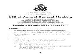 102Nd Annual General Meeting -.:: GEOCITIES.Ws