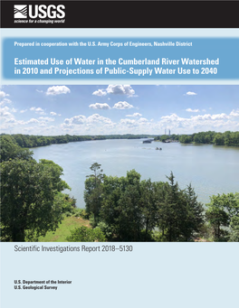 Estimated Use of Water in the Cumberland River Watershed in 2010 and Projections of Public-Supply Water Use to 2040