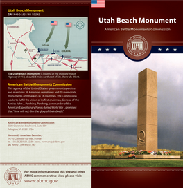 Brochure: Utah Beach Monument