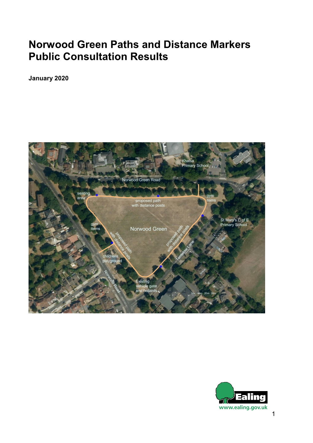 Norwood Green Paths and Distance Markers Public Consultation Results