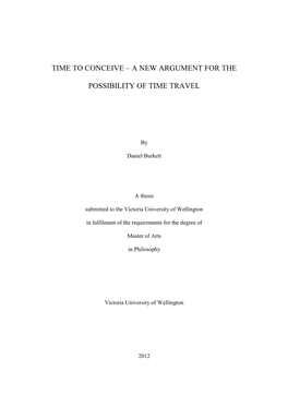 Time to Conceive – a New Argument for The