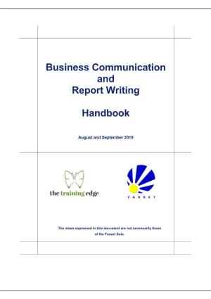 Business Communication and Report Writing Handbook