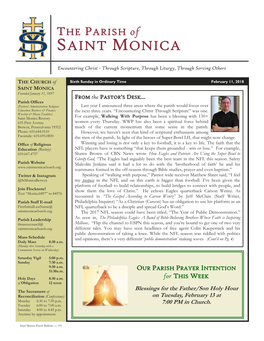Saint Monica Berwyn 141 Bulletin for 02-11-2018 Sixth Sunday In