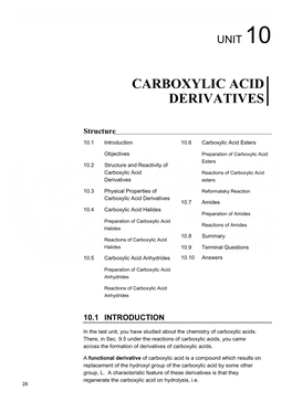 Carboxylic Acid Derivatives